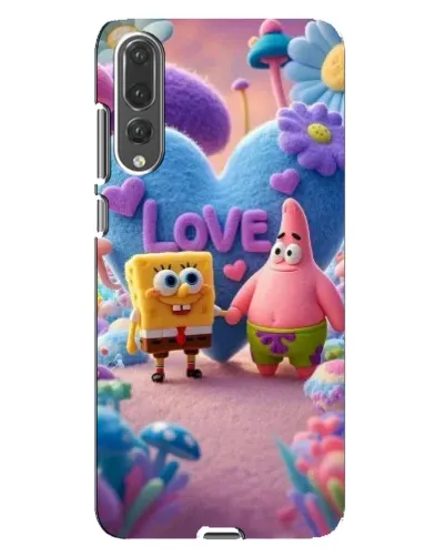 Чехол для Huawei P20 Pro (CLT-L04) с картинкой «Губка Боб Патрик»