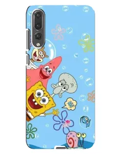 Чехол для Huawei P20 Pro (CLT-L04) с картинкой «Веселые пузырьки»