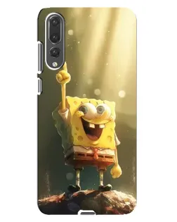 Чехол для Huawei P20 Pro (CLT-L04) с картинкой «Сияющий Спанч Боб»