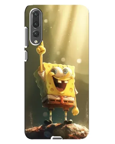 Чехол для Huawei P20 Pro (CLT-L04) с картинкой «Сияющий Спанч Боб»