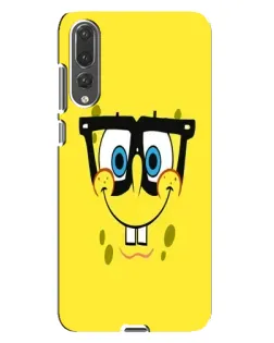 Чехол для Huawei P20 Pro (CLT-L04) с картинкой «Минималистичный Спанч Боб»
