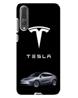Чехол для Huawei P20 Pro (CLT-L04) с картинкой «Tesla Model Y»