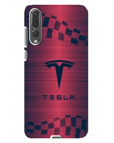 Чехол для Huawei P20 Pro (CLT-L04) с картинкой «Тесла красный карбон» Чехол для Huawei P20 Pro (CLT-L04) с картинкой «Тесла красный карбон»