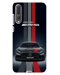 Чохол для Huawei P20 Pro (CLT-L04) з картинкою «Mercedes — білий карбон»