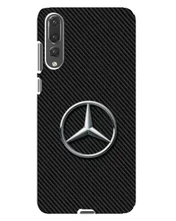 Чехол для Huawei P20 Pro (CLT-L04) с картинкой «Карбоновый Mercedes стиль»
