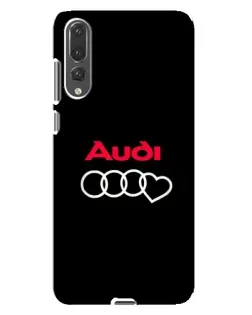 Чохол для Huawei P20 Pro (CLT-L04) з картинкою «Логотип Audi Heart»