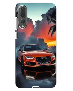 Чохол для Huawei P20 Pro (CLT-L04) з картинкою «Audi — захід сонця»