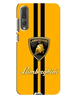 Чохол для Huawei P20 Pro (CLT-L04) з картинкою «Lamborghini Stripe жовтий»