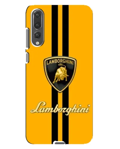 Чехол для Huawei P20 Pro (CLT-L04) с картинкой «Lamborghini Stripe желтый»