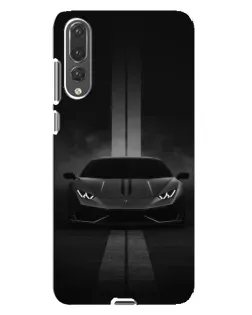 Чехол для Huawei P20 Pro (CLT-L04) с картинкой «Lamborghini симметрия дорог»