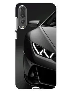 Чехол для Huawei P20 Pro (CLT-L04) с картинкой «Lamborghini фары детализация»