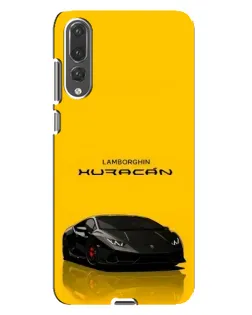Чехол для Huawei P20 Pro (CLT-L04) с картинкой «Lamborghini Huracan черный»