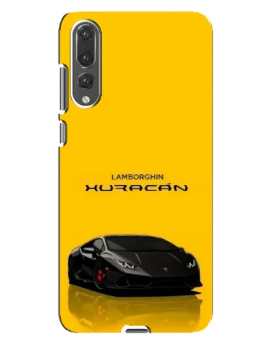 Чехол для Huawei P20 Pro (CLT-L04) с картинкой «Lamborghini Huracan черный»