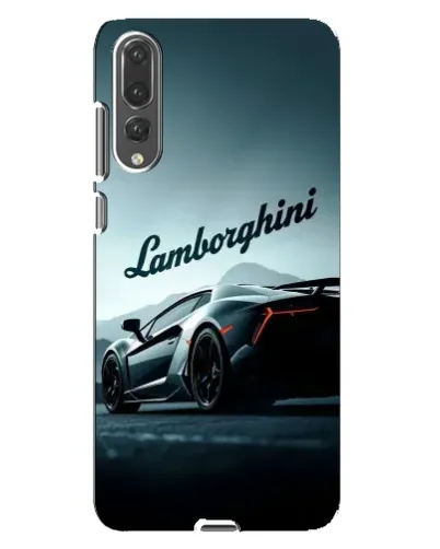 Чехол для Huawei P20 Pro (CLT-L04) с картинкой «Классическая надпись Lamborghini»