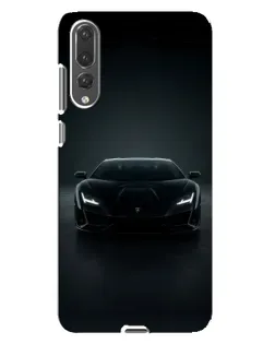 Чехол для Huawei P20 Pro (CLT-L04) с картинкой «Черный Lamborghini Aventador»