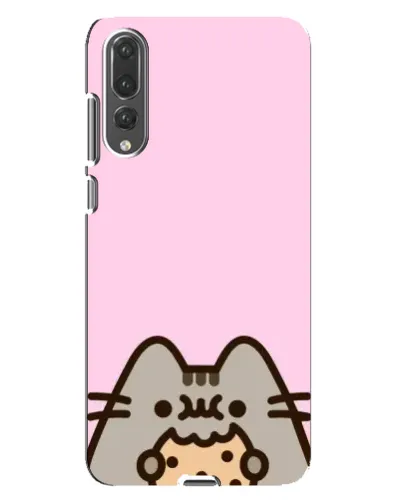 Чехол для Huawei P20 Pro (CLT-L04) с картинкой «Pusheen и печенье»