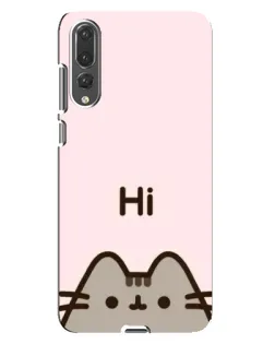 Чехол для Huawei P20 Pro (CLT-L04) с картинкой «Пушин говорит Hi»