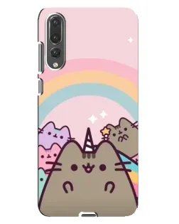 Чехол для Huawei P20 Pro (CLT-L04) с картинкой «Единорог Pusheen»