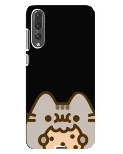 Чехол для Huawei P20 Pro (CLT-L04) с картинкой «Пушин на черном»