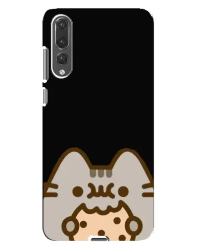 Чехол для Huawei P20 Pro (CLT-L04) с картинкой «Пушин на черном»