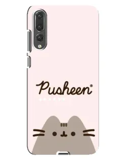 Чехол для Huawei P20 Pro (CLT-L04) с картинкой «Pusheen логотип»