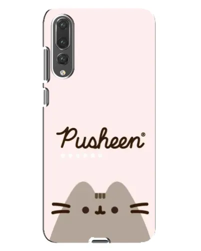 Чехол для Huawei P20 Pro (CLT-L04) с картинкой «Pusheen логотип»