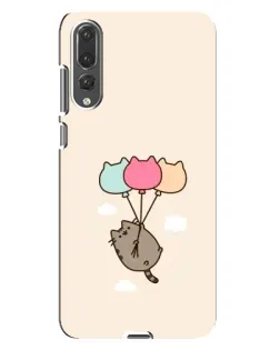 Чехол для Huawei P20 Pro (CLT-L04) с картинкой «Пушин на шариках»