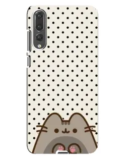 Чехол для Huawei P20 Pro (CLT-L04) с картинкой «Пушин в горошек»