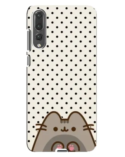Чехол для Huawei P20 Pro (CLT-L04) с картинкой «Пушин в горошек»