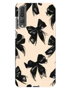 Чохол для Huawei P20 Pro (CLT-L04) з картинкою «Патерн чорні банти»