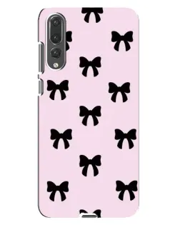 Чохол для Huawei P20 Pro (CLT-L04) з картинкою «Чорні банти Coquette»