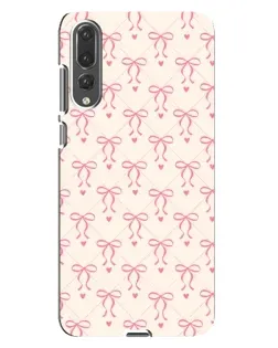 Чохол для Huawei P20 Pro (CLT-L04) з картинкою «Рожеві бантики Coquette»