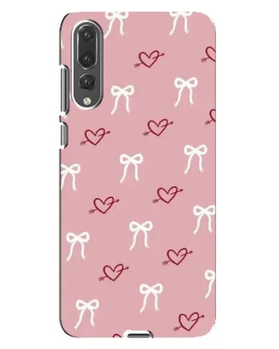 Чохол для Huawei P20 Pro (CLT-L04) з картинкою «Серця та банти» Чохол для Huawei P20 Pro (CLT-L04) з картинкою «Серця та банти»