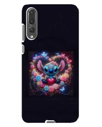 Чохол для Huawei P20 Pro (CLT-L04) з картинкою «Stitch у квітах»