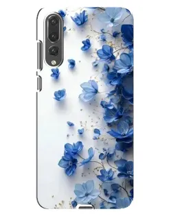 Чохол для Huawei P20 Pro (CLT-L04) з картинкою «Блакитний квітковий каскад»