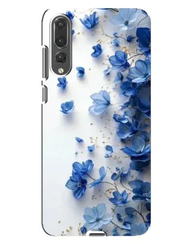 Чохол для Huawei P20 Pro (CLT-L04) з картинкою «Блакитний квітковий каскад»