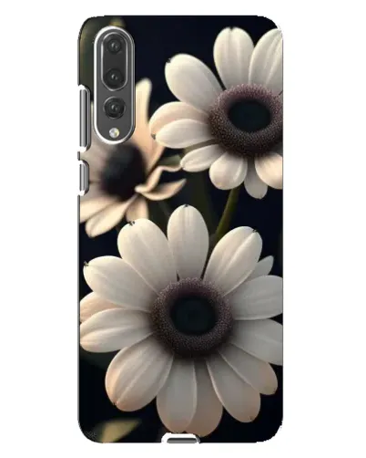 Чохол для Huawei P20 Pro (CLT-L04) з картинкою «Білі маргаритки макро»