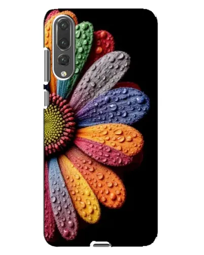 Чохол для Huawei P20 Pro (CLT-L04) з картинкою «Райдужна квітка»