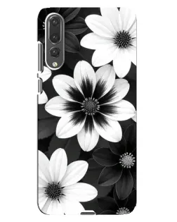 Чохол для Huawei P20 Pro (CLT-L04) з картинкою «Монохромні айстри»