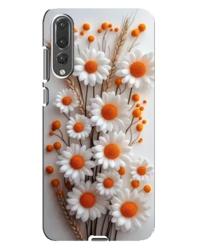 Чохол для Huawei P20 Pro (CLT-L04) з картинкою «Білі сухоцвіти»