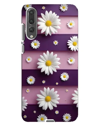 Чохол для Huawei P20 Pro (CLT-L04) з картинкою «Ромашки на фіолетовому»