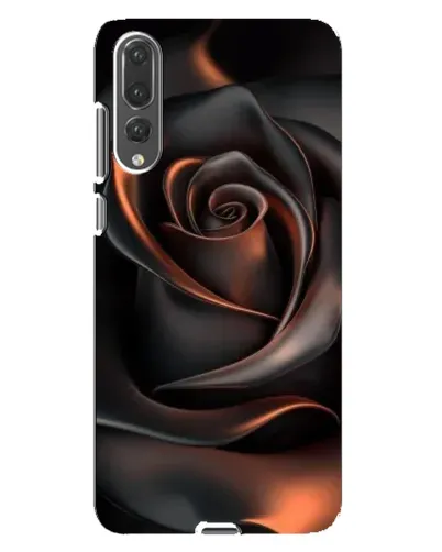 Чохол для Huawei P20 Pro (CLT-L04) з картинкою «Шовкова чорна троянда»