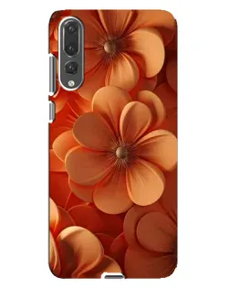 Чохол для Huawei P20 Pro (CLT-L04) з картинкою «Помаранчева макро квітка»