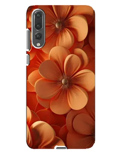 Чохол для Huawei P20 Pro (CLT-L04) з картинкою «Помаранчева макро квітка»
