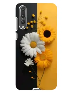 Чохол для Huawei P20 Pro (CLT-L04) з картинкою «Соняшник та ромашка»