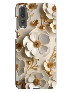 Чохол для Huawei P20 Pro (CLT-L04) з картинкою «Білі паперові квіти»