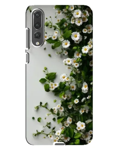 Чохол для Huawei P20 Pro (CLT-L04) з картинкою «Гілка дрібних білих квітів»