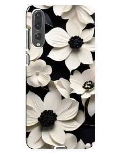 Чохол для Huawei P20 Pro (CLT-L04) з картинкою «Об'ємні білі квіти»