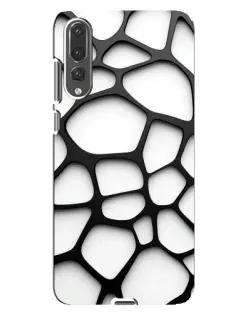 Чохол для Huawei P20 Pro (CLT-L04) з картинкою «Біла об'ємна сітка»