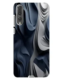 Чохол для Huawei P20 Pro (CLT-L04) з картинкою «Об'ємні сині складки»